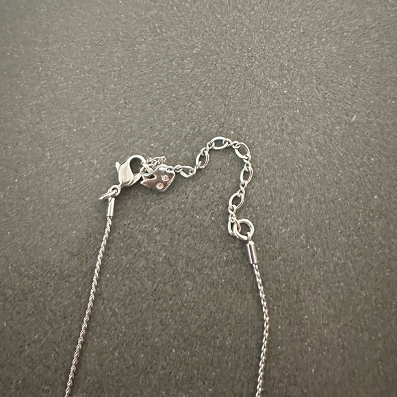 Swarovski crystal lock and key necklace - Picture 3 of 4